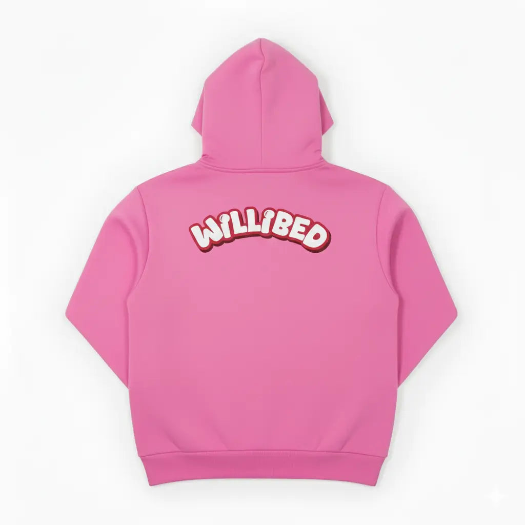 Sweat a capuche hoodie essentiel willibed rose dos