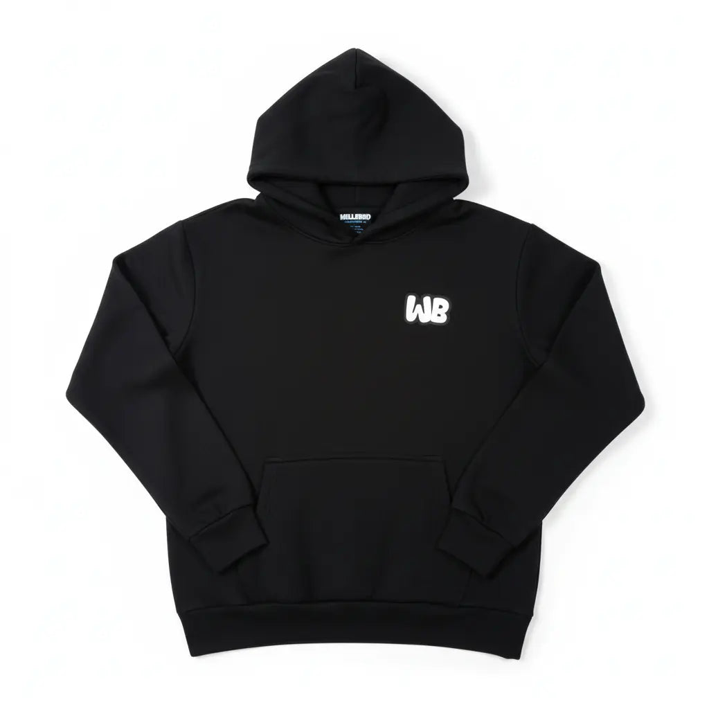 Sweat à capuche hoodie essentiel Willibed Noir