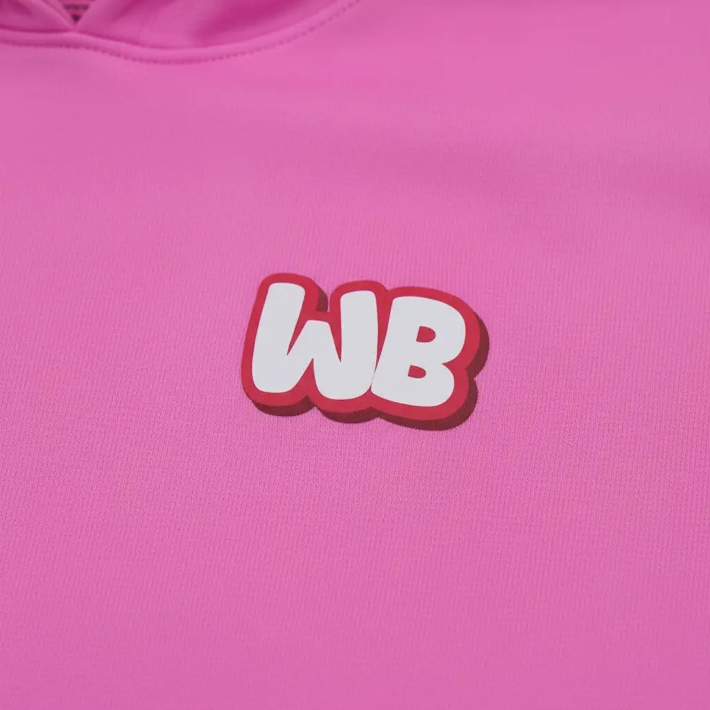 sweat à capuche hoodie essentiel Willibed rose close up