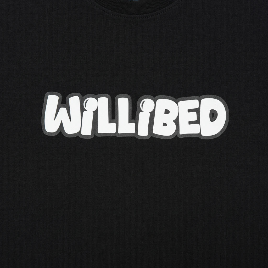 T-Shirt Essentiel Willibed Noir Close up